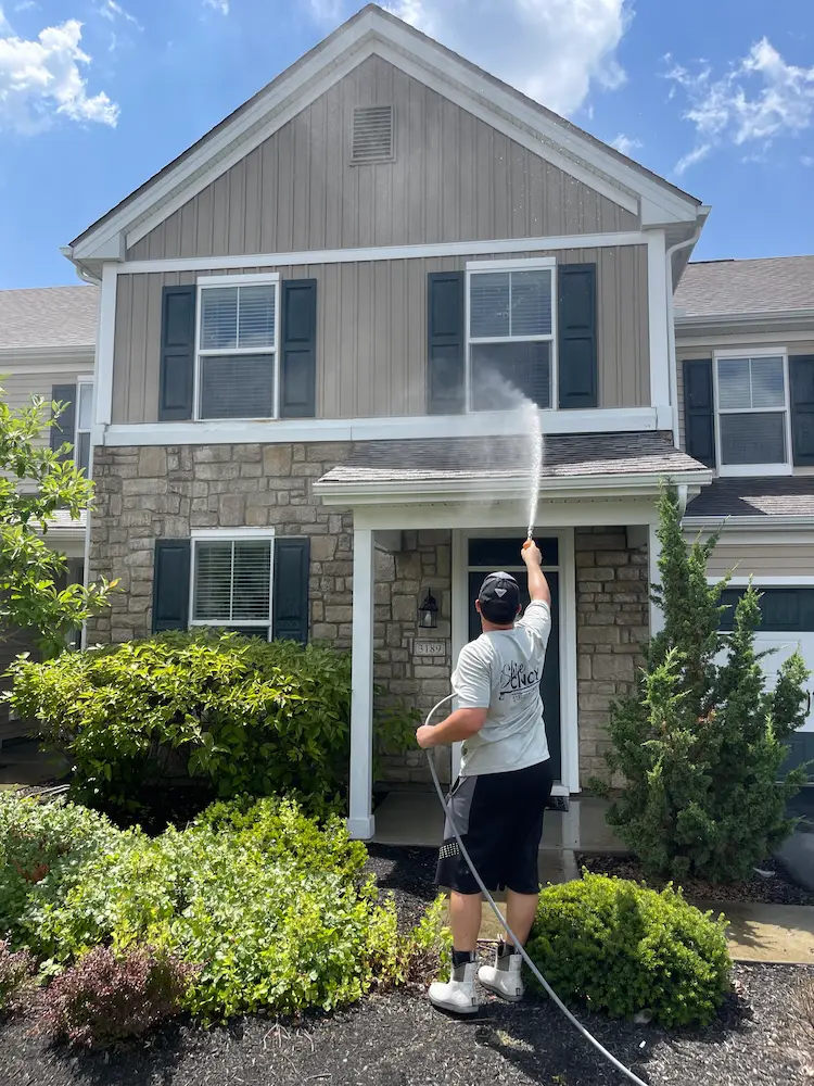 Soft Washing in Walker project 5